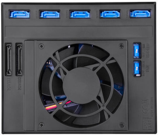 Silverstone Θήκη για 5 Σκληρούς Δίσκους 3.5" SAS / SATA III με σύνδεση SATA