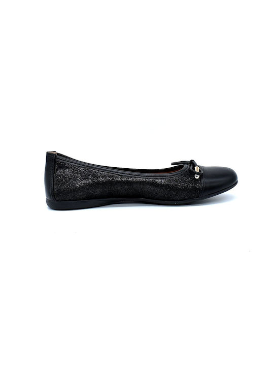 Bibelot Leather Anatomical Ballerinas p. 6 BLK-R Black