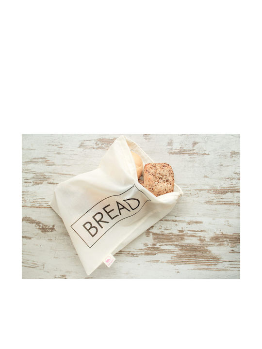 Fabric Bread Box White 31x47cm 202209027