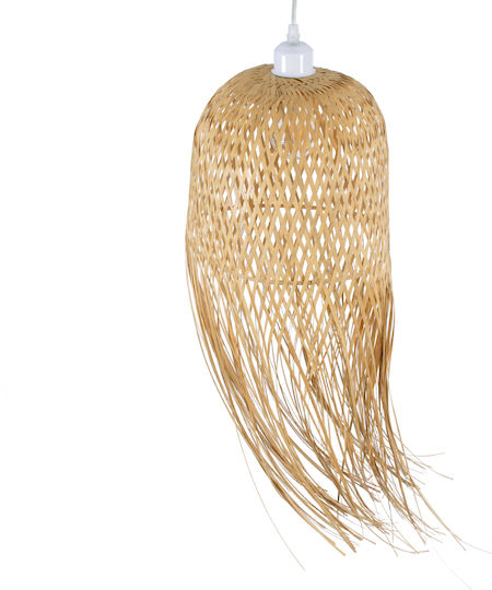 GloboStar Manila Ceiling Light Beige Boho Bell with E27 Socket 25x25x60cm