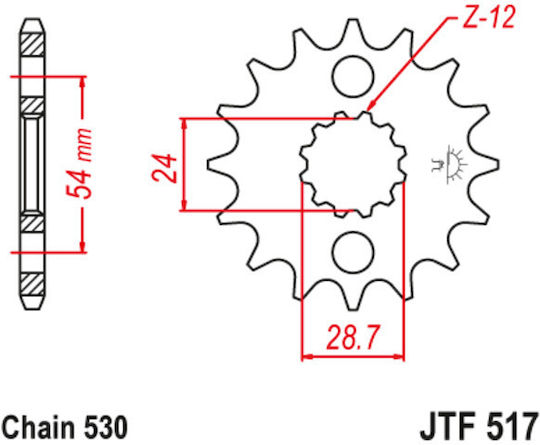 JT Sprockets Vorderes Ritzel 18 Zähne für Kawasaki ZX-12 R
