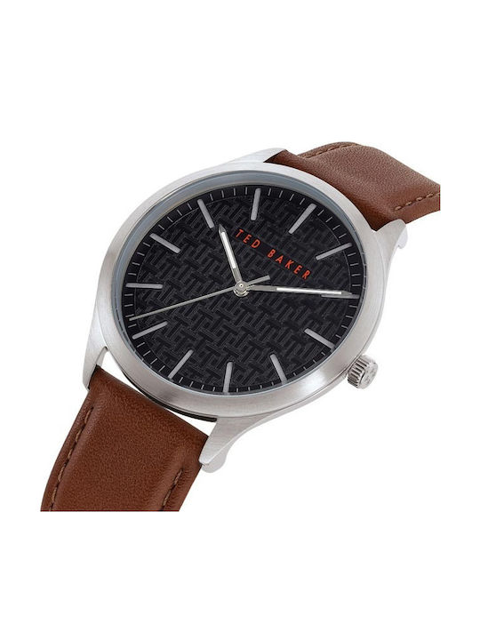 Ted Baker Manhatt Ceas Barbati 40mm Baterie cu Curea din Piele Maro