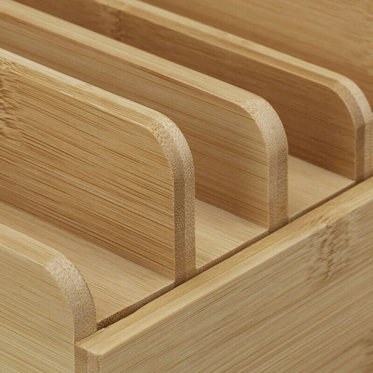 Relaxdays Bamboo Βάση Γραφείου για Κινητό Natural