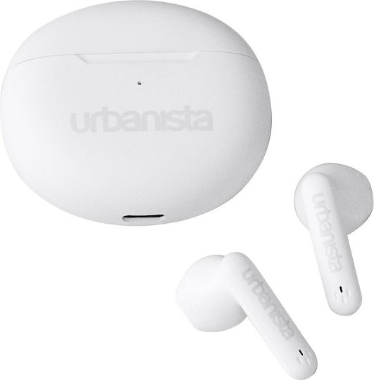 Urbanista Austin Earbud Bluetooth Handsfree Ακουστικά με Αντοχή στον Ιδρώτα και Θήκη Φόρτισης Pure White
