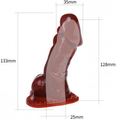 Baile Fleshwhite Realistic Manșon Pentru Penis Extensie De Penis Maro 13.3cm