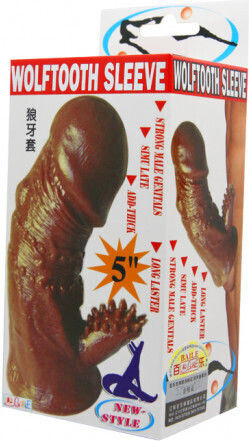 Baile Cock Sleeve Veins Penis Extension Brown 11.5cm