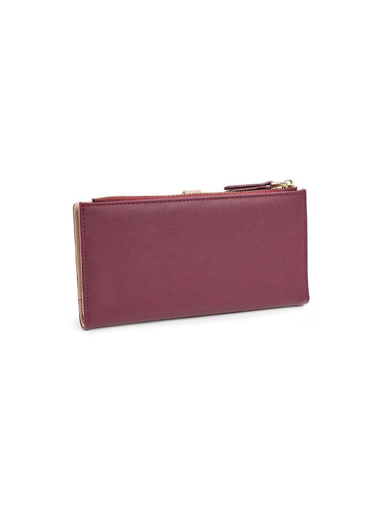 Verde Large Women's Wallet Burgundy