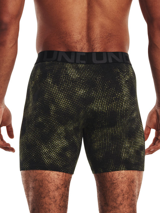 Under Armour 6in Novelty Men's Boxers 3Pack Black/Tin/Marine OD Green