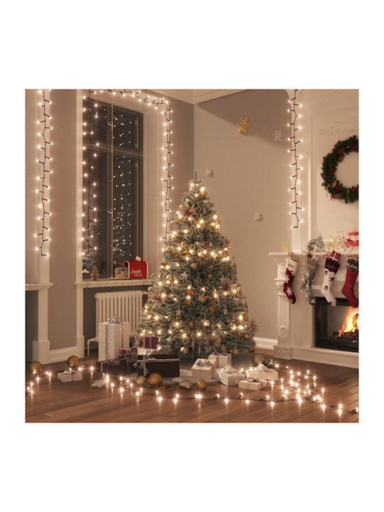 Compact Christmas LED Light Warm White 15m vidaXL