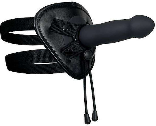 Evolved Novelties Heavenly Harness με Dildo 8.4cm και Δόνηση σε Μαύρο Χρώμα