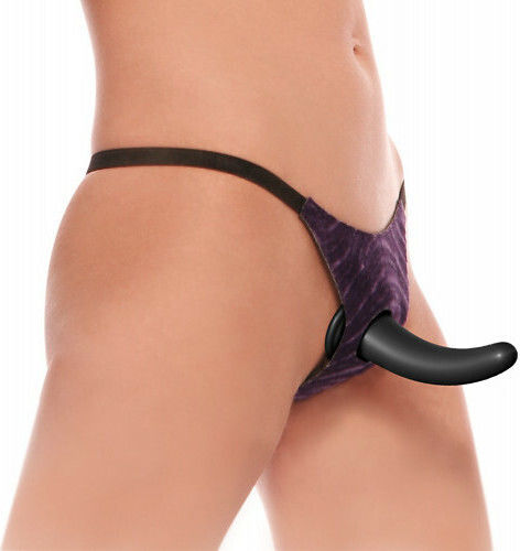 Pipedream Fetish Fantasy Series Vibrating Strap-On For Him Harness with Dildo 13cm and Vibration in Black Color