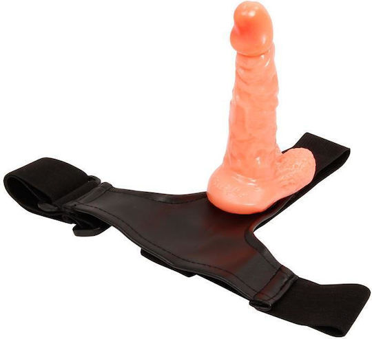 Baile Ultra Passionate Harness Sensual Comfort Strap-on Harness with Dildo 15.5cm in skin color