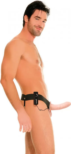 Pipedream Fetish Fantasy Series For Him or Her Vibrating Hollow Strap-On Gurtzeug mit Dildo 15cm und Vibration in Hautfarbe