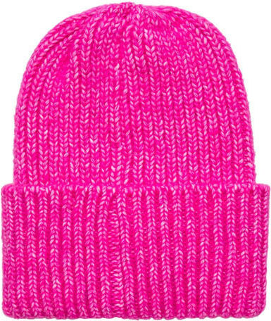 Beanie Γυναικείος Σκούφος με Rib Πλέξη σε Ροζ χρώμα