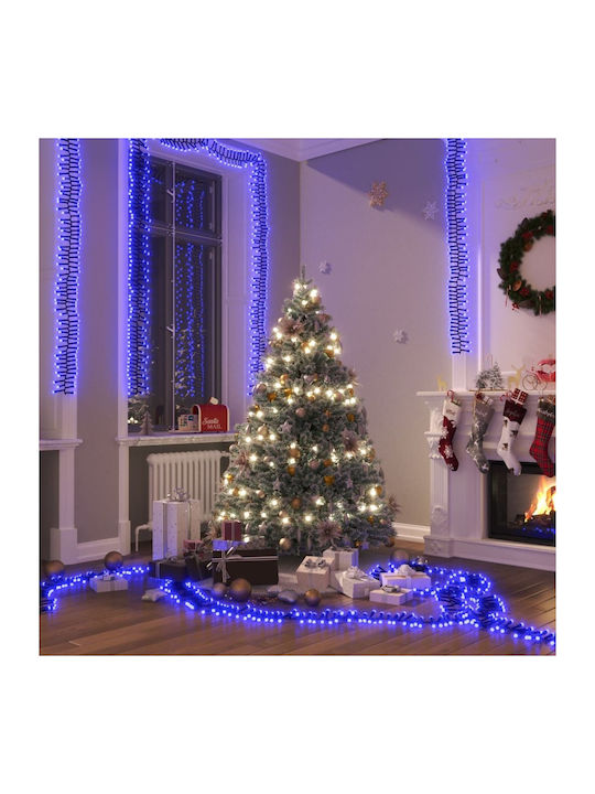 Cluster Christmas LED Light Blue 60m vidaXL