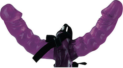 Pipedream Fetish Fantasy Series Double Delight Strap-on 15cm Purple