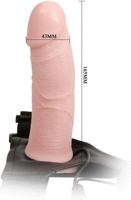 Baile Men's Pants Replacement Harnașament cu Dildo și Vibrare în culoarea Bej