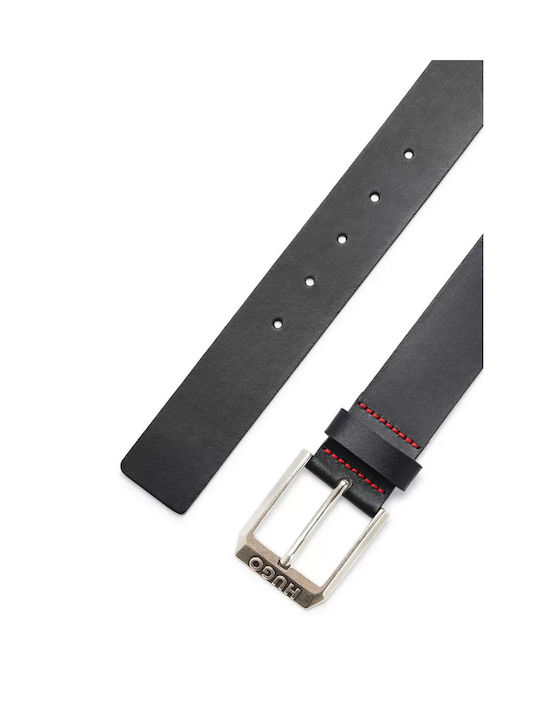 Hugo Boss Men's Artificial Leather Belt Black