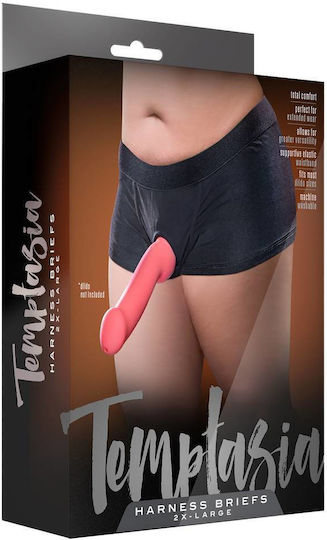 Blush Temptasia Harness Briefs Underwear in Black Color