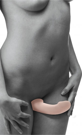 XR Evoke Ergo-Fit Strapless Strap-On Strapless Strap On με Dildo με Δόνηση στο χρώμα του δέρματος
