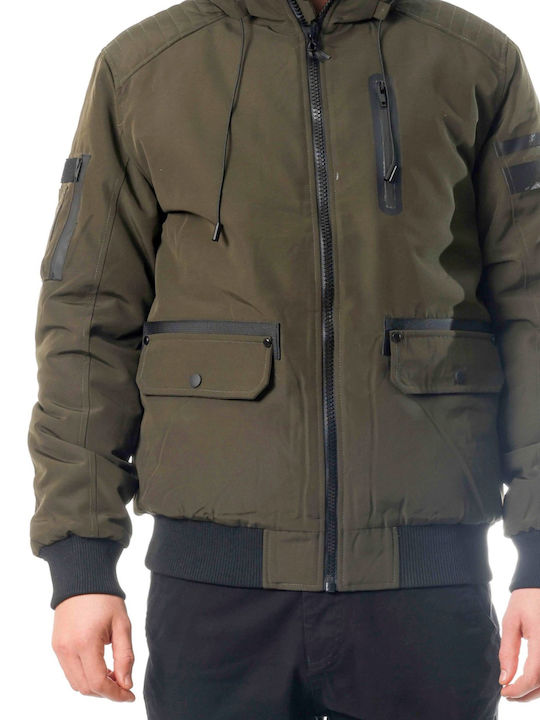 Χειμωνιάτικο Μπουφάν Bomber Χακί