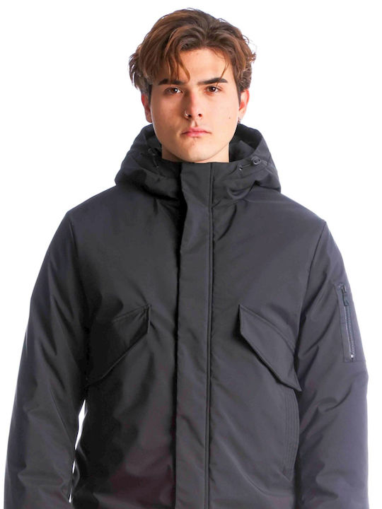 Winter Jacket Parka Waterproof Black