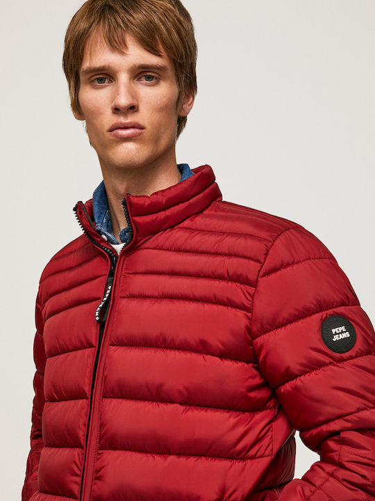 Jack Winter Jacke Puffer Wasserdicht Burgundisch
