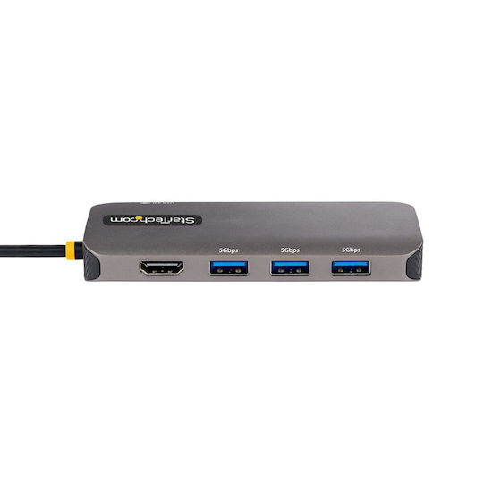 StarTech USB-C Docking Station με HDMI 4K PD Ethernet Γκρι (S55157140)