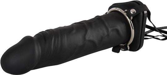 You2Toys Inflatable Strap-On Арсенал с Единично Дилдо 18.5см в Черен цвят