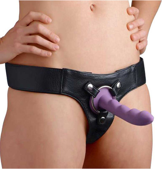 Strap U Domina Wide Band Strap On Harness Only Harness in Black Color