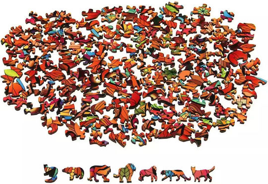 Puzzle Din Lemn Pentru Copii Tigru Pentru 7+ Ani 138 Piese Eureka