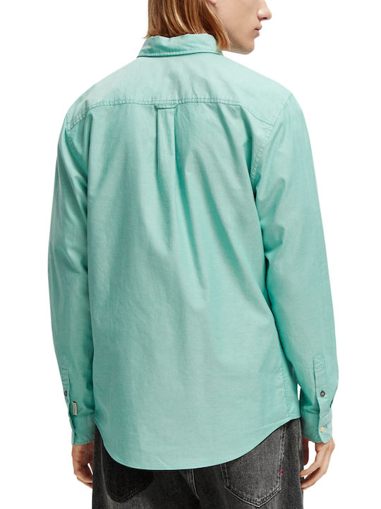 Scotch & Soda Essentals Men's Shirt Long Sleeve Green