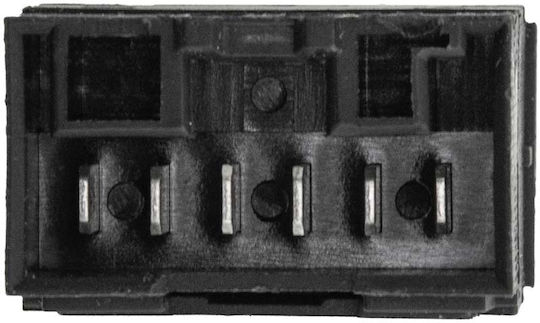 NTY Διακόπτης Παραθύρων Αυτοκινήτου για Fiat Albea / Palio 6pin Μαύρο