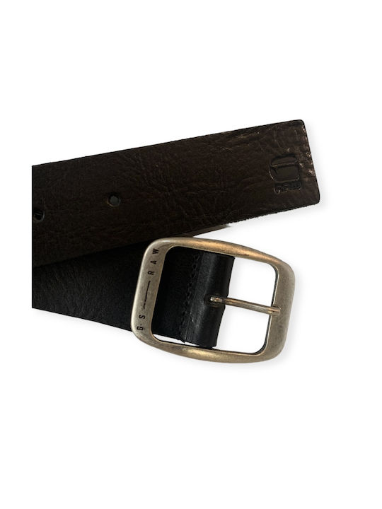 G-Star Raw Men's Leather Wide Belt Black