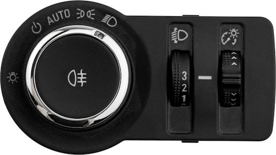 NTY Comutator lumini auto pentru Opel Astra / Insemnări 9pin Negru