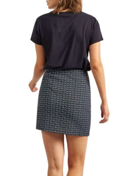 Attrattivo High Waist Mini Skirt in Gray color