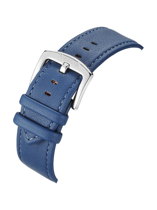 Weide Analog/Digital Herrenuhr 43mm Chronograph Batterie mit Blau Lederarmband