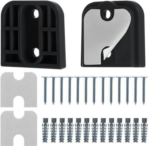 Ruhhy Foldable Security Door with Screws, βιδωτό, βιδωτο made of Metal in Black Color 160x85cm 1pcs