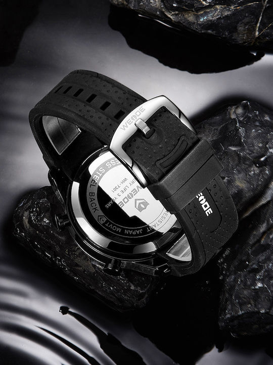 Weide Watch Battery with Rubber Strap