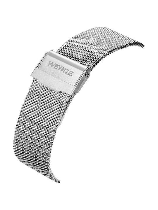 Weide Wd10752 Analog/Digital Herrenuhr 47mm Chronograph Batterie mit Silber Metallarmband