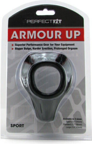 Perfect Fit Brand Armour Up Cock Ring Black