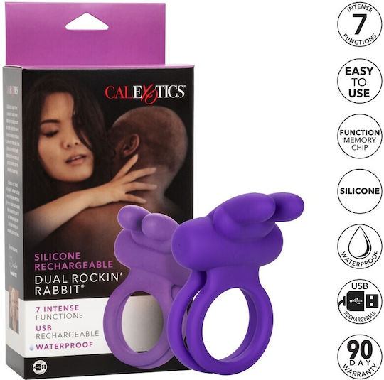 Calexotics Dual Rockin' Rabbit Purple