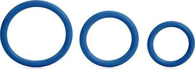 Calexotics Tri Rings Set of 3 Blue