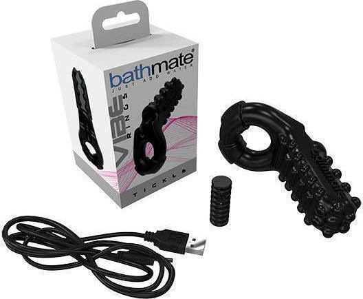 Bathmate Vibe Ring Tickle Δονούμενο Δαχτυλίδι Πέους Μαύρο BM-VR-TI