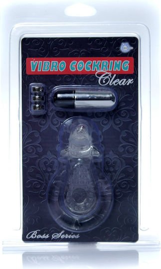 Boss Of Toys Dolphin Vibrant Inel Cock Silicon Clear 67-00050