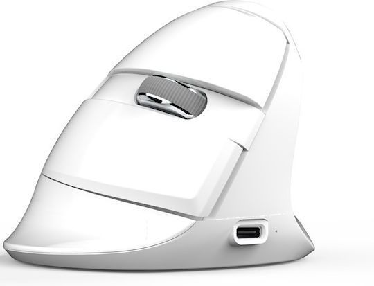 Delux M618Mini Kabellos Ergonomisch Vertikal Maus Weiß