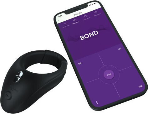 We-Vibe Bond Vibrating Cock Ring With App & Remote Control Δονούμενο Δαχτυλίδι Πέους Black
