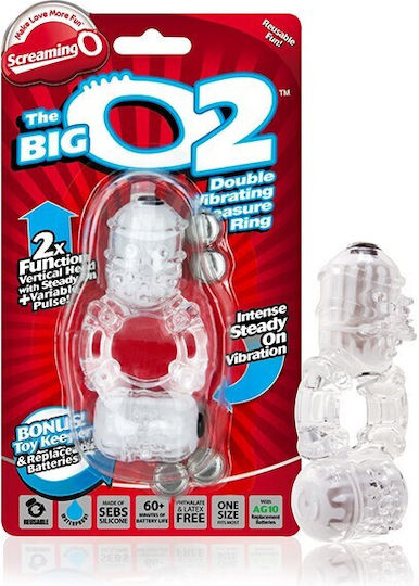 Screaming O The Big O2 Δονούμενο Δαχτυλίδι Πέους Clear