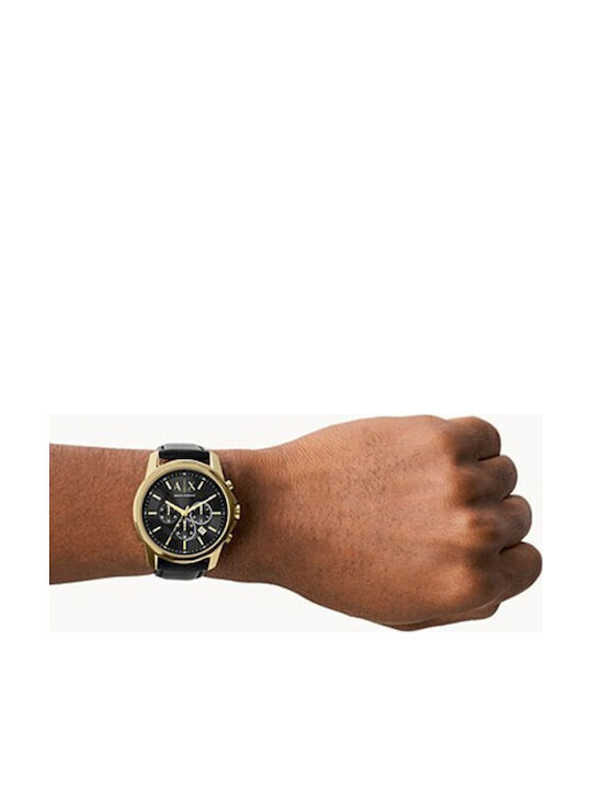 Ceas Armani Exchange Banks Baterie cu Curea din Piele Ceas Armani Exchange Banks Baterie cu Curea din Piele