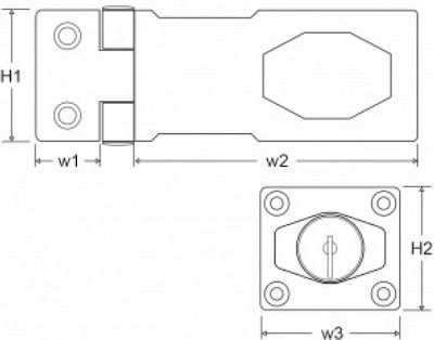 Occupant with Lock 100mm 090-7100